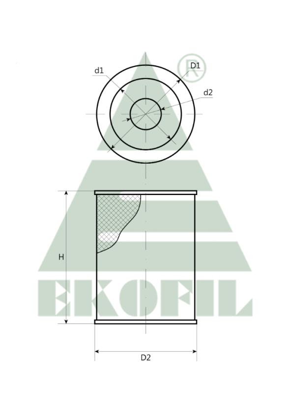 EKO-01.573/1 EKOFIL Воздушный фильтр (основной) EKO015731