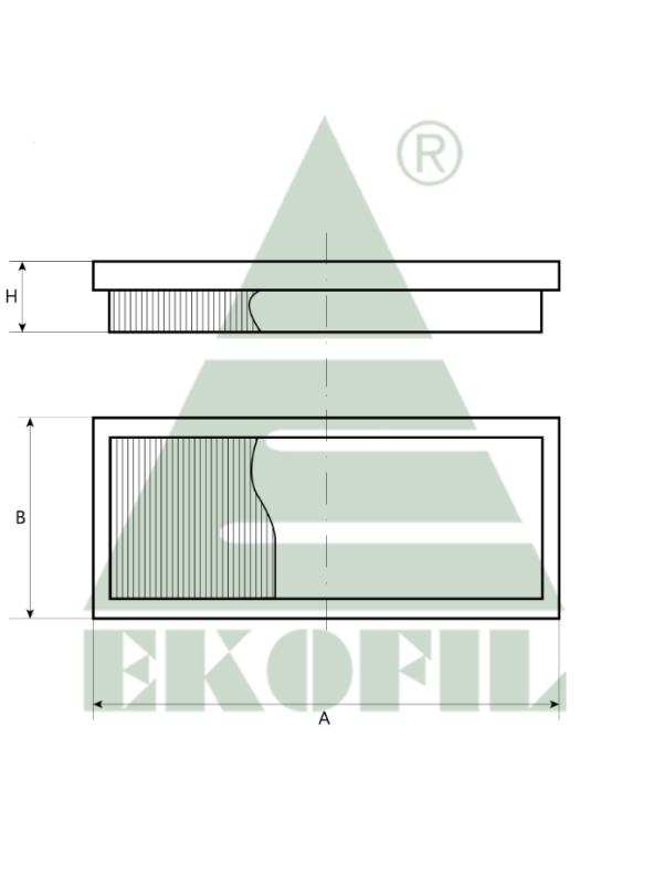 EKO-04.55 EKOFIL Салонный фильтр EKO0455