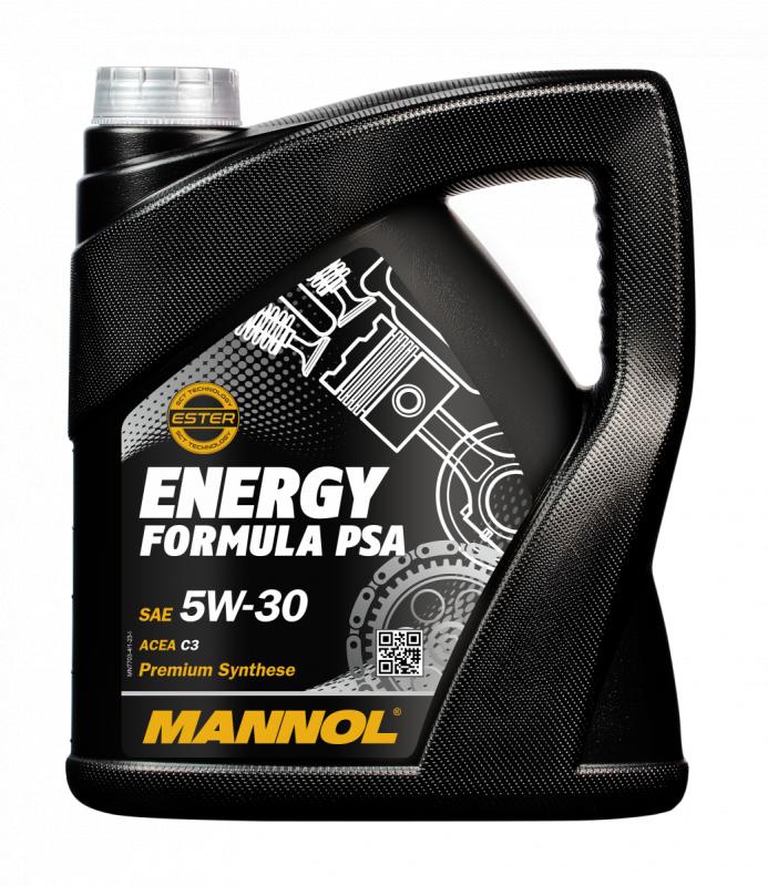 7703 MANNOL ENERGY FORMULA PSA 5W30 4 л. Синтетическое моторное масло 5W-30