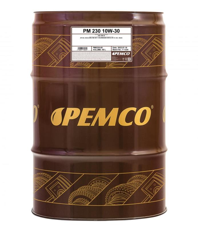 PEMCO 230 10W30 60 л. Полусинтетическое моторное масло 10W-30