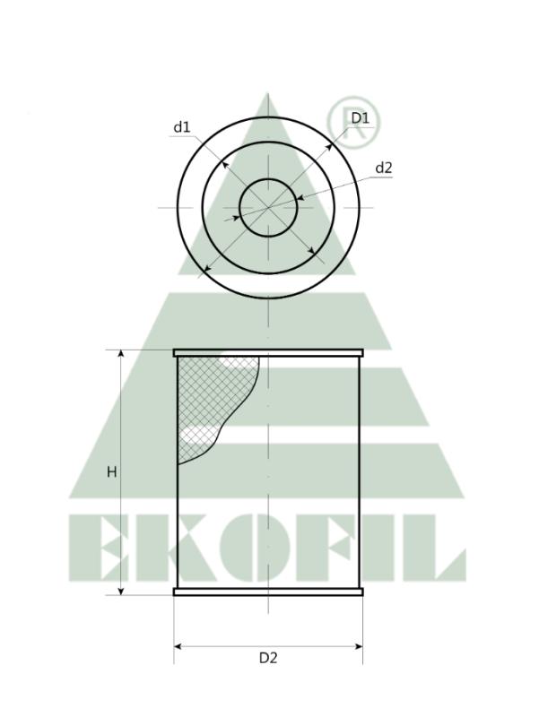 EKO-02.316 EKOFIL Масляный фильтр EKO02316