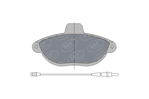 SCT SP 316 Тормозные колодки (комплект 4 шт.) SP316