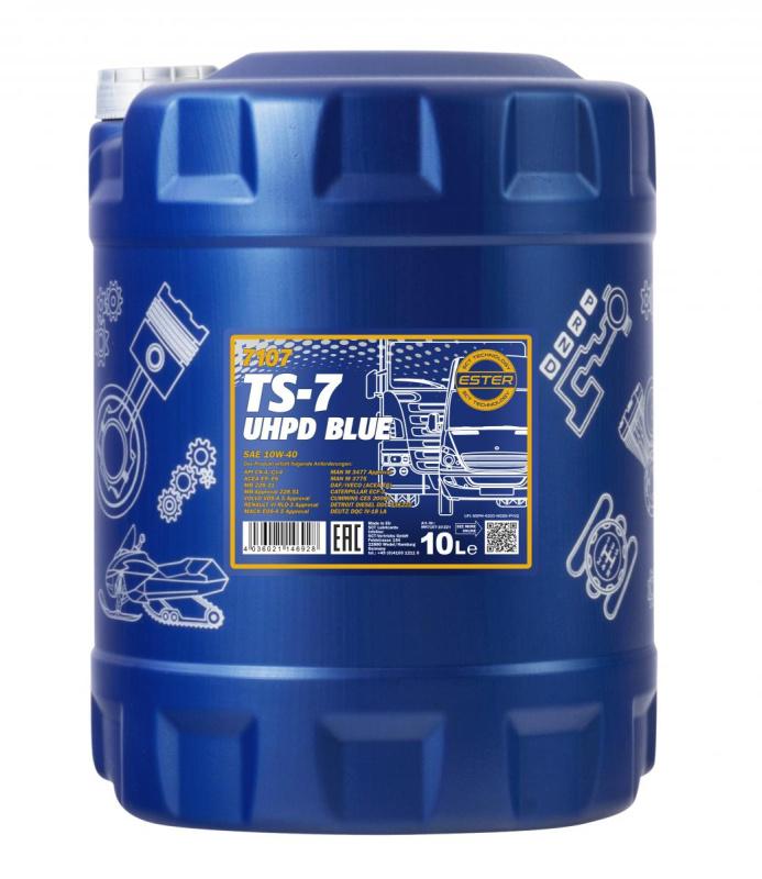 7107 MANNOL TS-7 BLUE UHPD 10W40 10 л. Синтетическое моторное масло 10W-40 