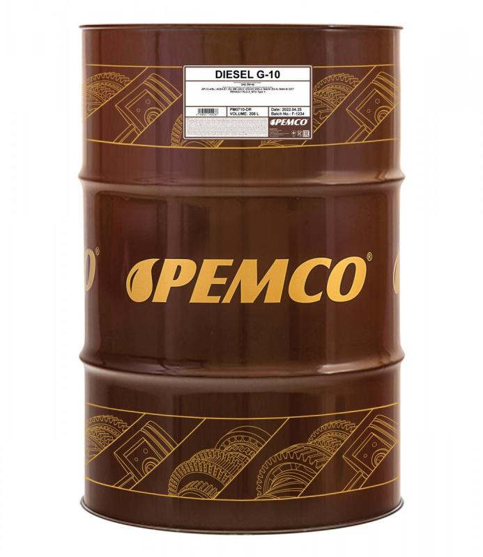 PEMCO G-10 DIESEL UHPD 5W40 208 л. Синтетическое моторное масло 5W-40