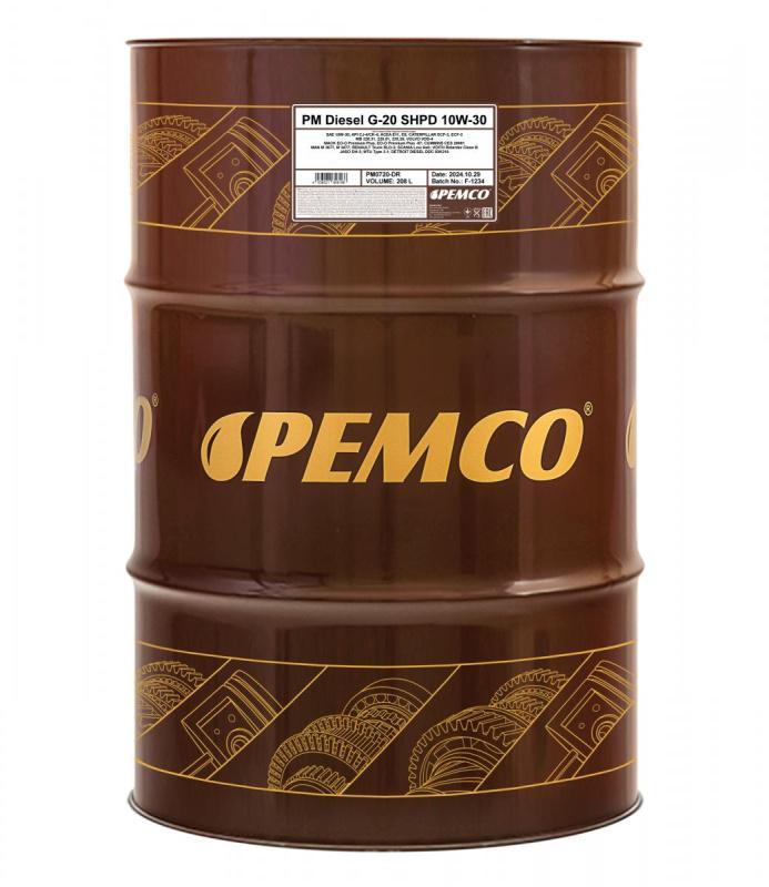 PEMCO DIESEL G-20 SHPD 10W30 208 л. Синтетическое моторное масло 10W-30