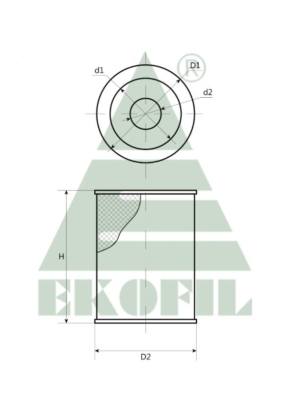 EKO-03.298 EKOFIL Топливный фильтр EKO03298