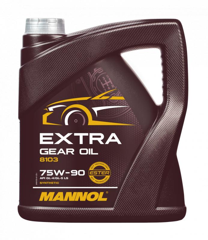 8103 MANNOL EXTRA GEAR OIL 75W90 4 л. Синтетическое трансмиссионное масло 75W-90