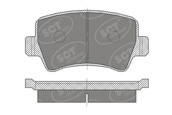 SCT SP 472 Тормозные колодки (комплект 4 шт.) SP472