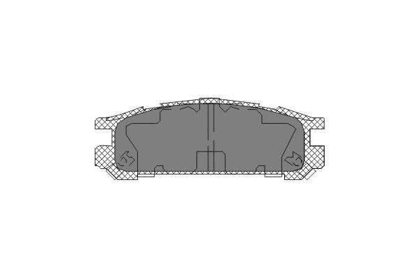 SCT SP 211 Тормозные колодки (комплект 4 шт.) SP211