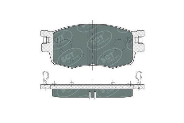 SCT SP 379 Тормозные колодки (комплект 4 шт.) SP379