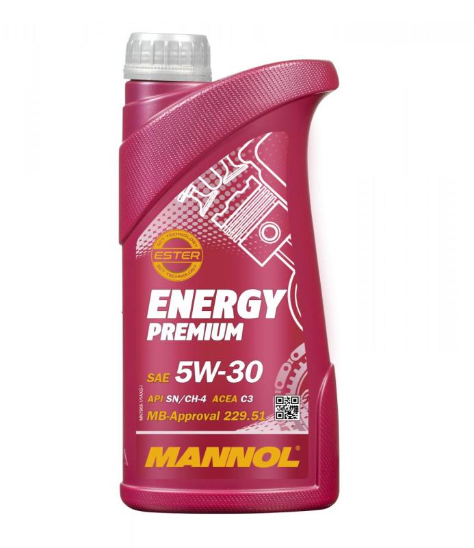 7908 MANNOL ENERGY PREMIUM 5W30 1 л. Cинтетическое моторное масло 5W-30