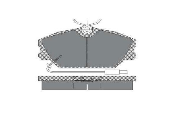 SCT SP 215 Тормозные колодки (комплект 4 шт.) SP215