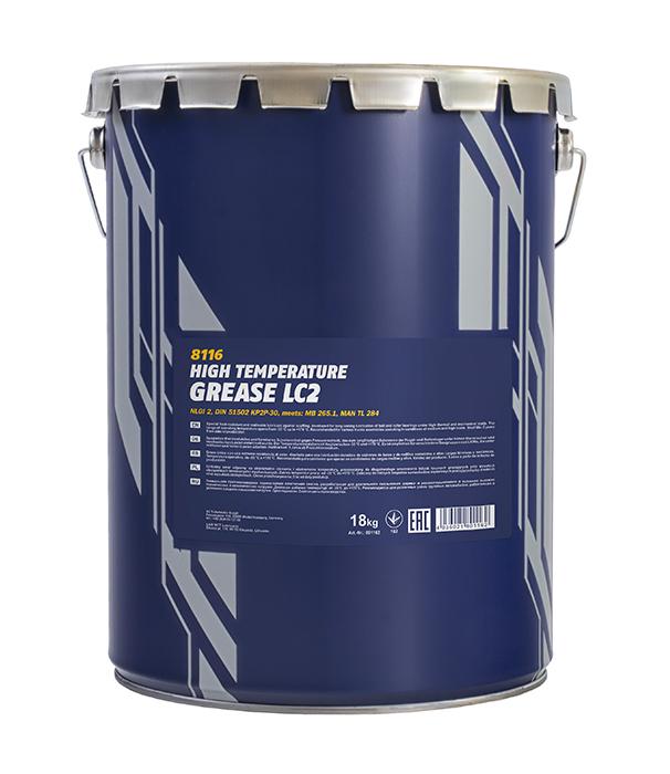 8116 / 8029 MANNOL LC-2 HIGH TEMPERATURE GREASE LC2 18 кг. Термостойкая пластичная смазка