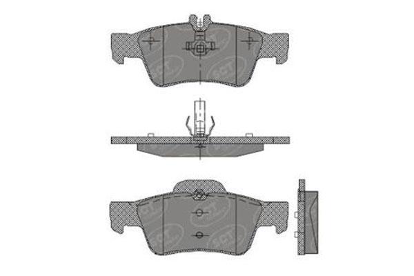 SCT SP 404 Тормозные колодки (комплект 4 шт.) SP404