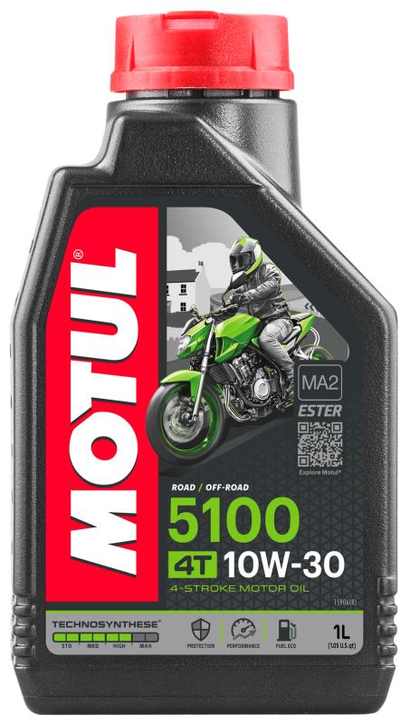 MOTUL 5100 4T 10W30 1 л. Синтетическое моторное масло 10W-30