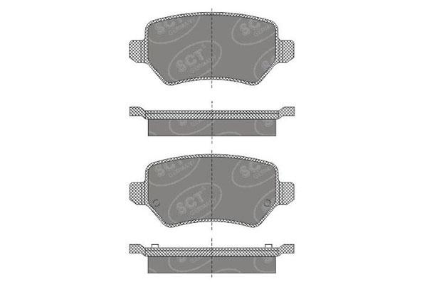 SCT SP 494 Тормозные колодки (комплект 4 шт.) SP494