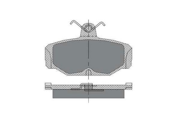 SCT SP 161 Тормозные колодки (комплект 4 шт.) SP161
