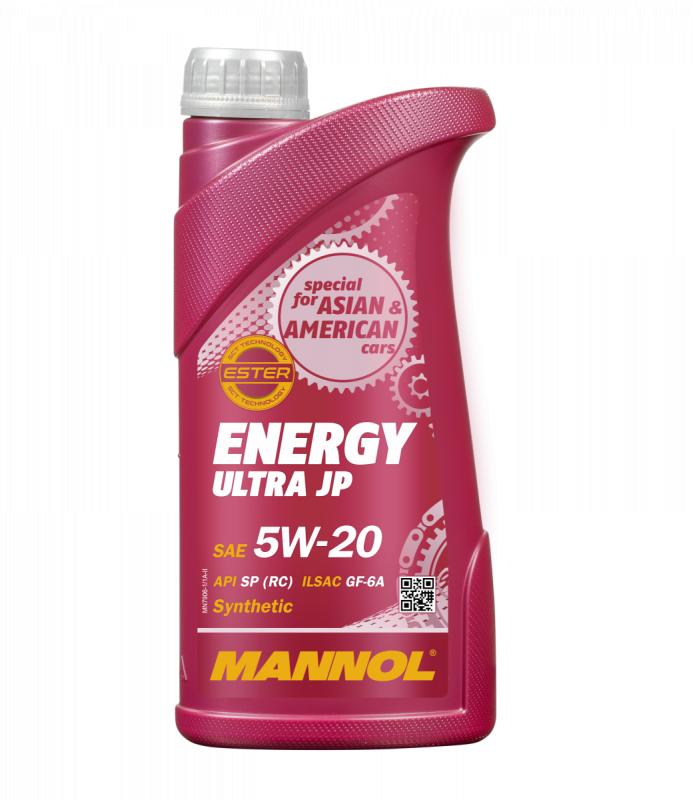 7906 MANNOL ENERGY ULTRA JP 5W20 1 л. Синтетическое моторное масло 5W-20