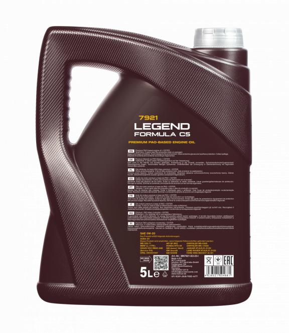 7921 MANNOL LEGEND FORMULA C5 0W20 5 л. Синтетическое моторное масло 0W-20