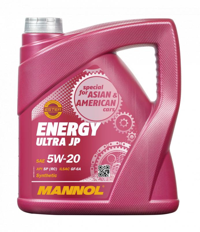 7906 MANNOL ENERGY ULTRA JP 5W20 4 л. Синтетическое моторное масло 5W-20