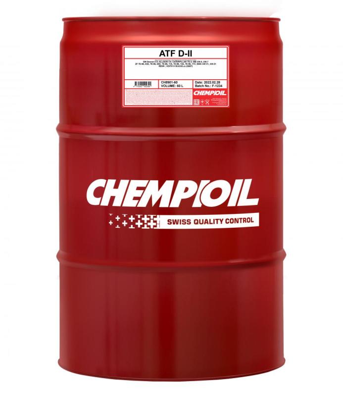 8901 CHEMPIOIL ATF D-II 60 л. Минеральное трансмиссионное масло для АКПП, ГУР