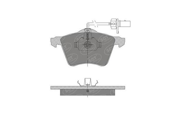 SCT SP 402 Тормозные колодки (комплект 4 шт.) SP402