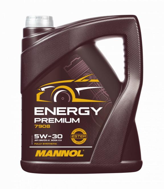 7908 MANNOL ENERGY PREMIUM 5W30 5 л. Cинтетическое моторное масло 5W-30