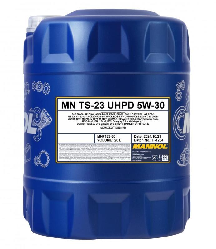 7123 MANNOL TS-23 UHPD 5W30 20 л. Синтетическое моторное масло 5W-30