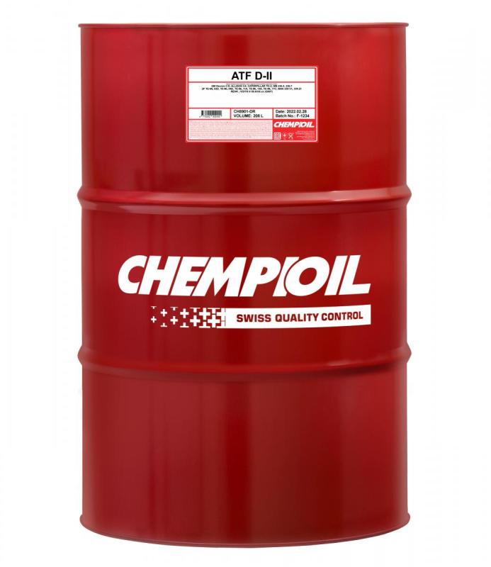 8901 CHEMPIOIL ATF D-II 208 л. Минеральное трансмиссионное масло для АКПП, ГУР