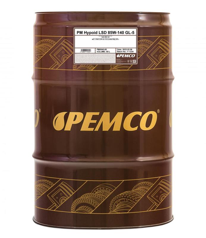 PEMCO HYPOID LSD 85W140 60 л. Минеральное трансмиссионное масло 85W-140