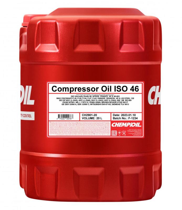 2901 CHEMPIOIL COMPRESSOR OIL ISO 46 20 л. Минеральное компрессорное масло 