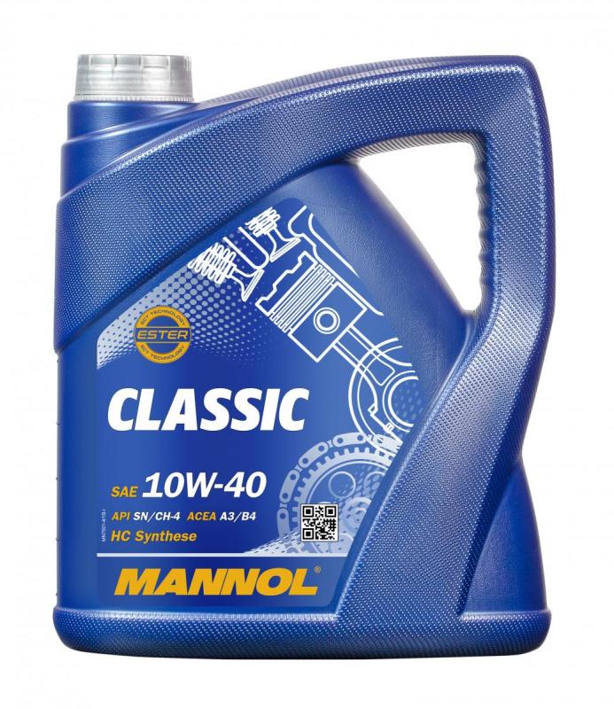 7501 MANNOL CLASSIC 10W40 5 л. Полусинтетическое моторное масло 10W-40