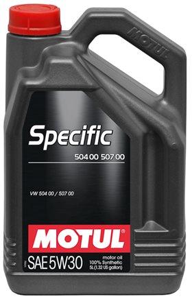 MOTUL SPECIFIC 504.00 / 507.00 5W30 5 л. Синтетическое моторное масло 5W-30