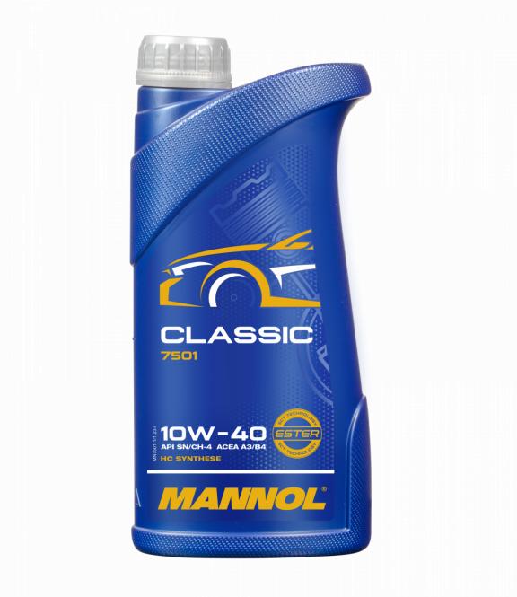 7501 MANNOL CLASSIC 10W40 1 л. Полусинтетическое моторное масло 10W-40