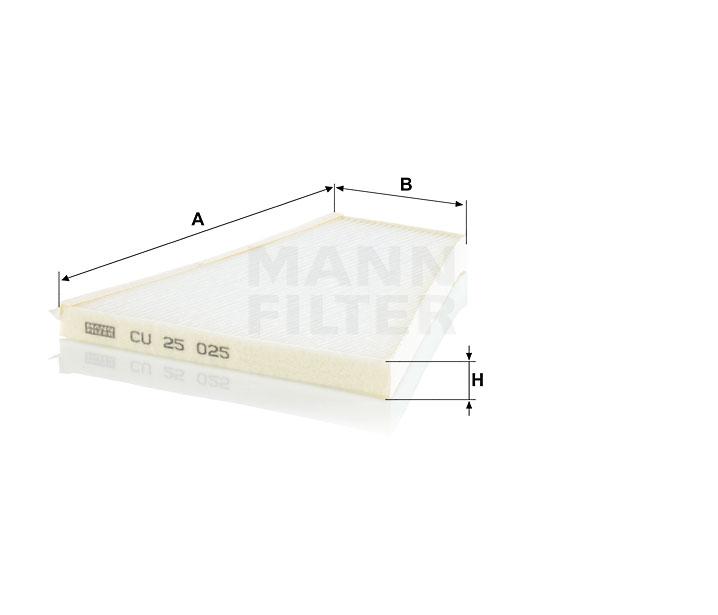 Mann CU25025 Салонный фильтр MANN-FILTER