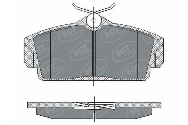 SCT SP 269 Тормозные колодки (комплект 4 шт.) SP269