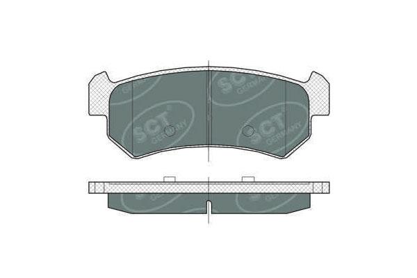 SCT SP 376 Тормозные колодки (комплект 4 шт.) SP376