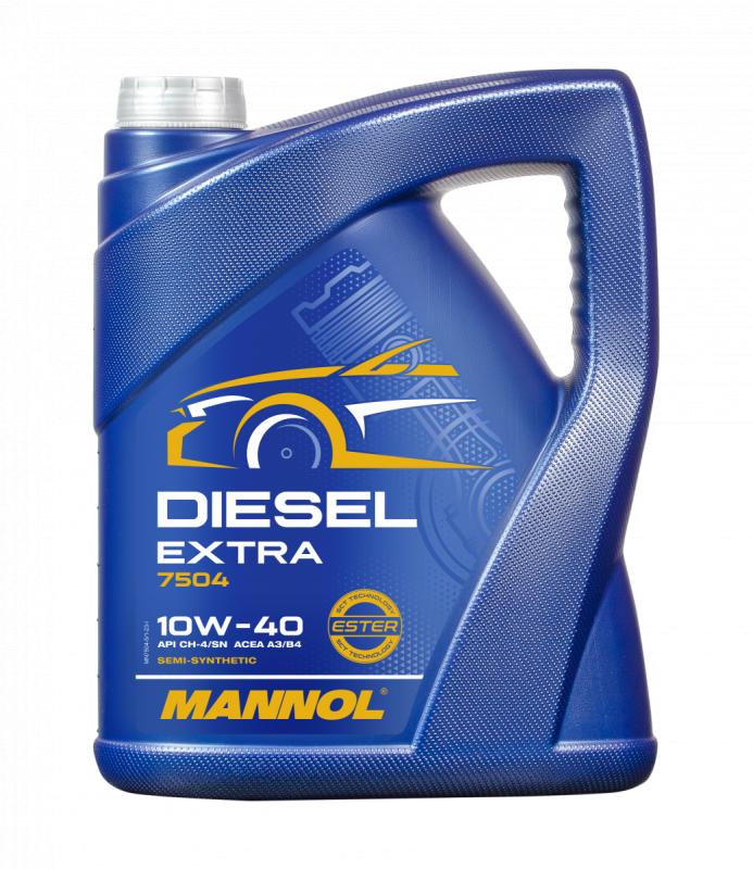 7504 MANNOL DIESEL EXTRA 10W40 5 л. Полусинтетическое моторное масло 10W-40