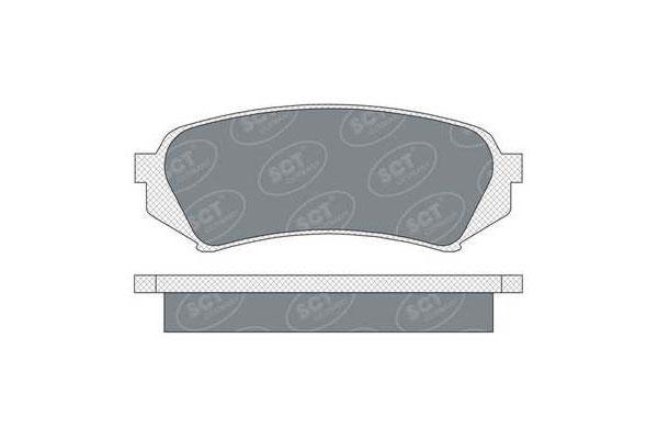 SCT SP 307 Тормозные колодки (комплект 4 шт.) SP307