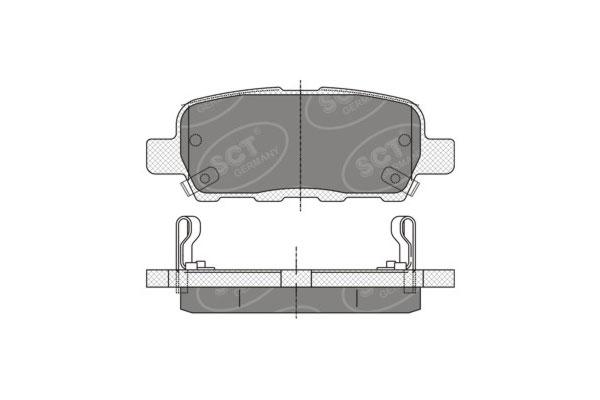 SCT SP 339 Тормозные колодки (комплект 4 шт.) SP339