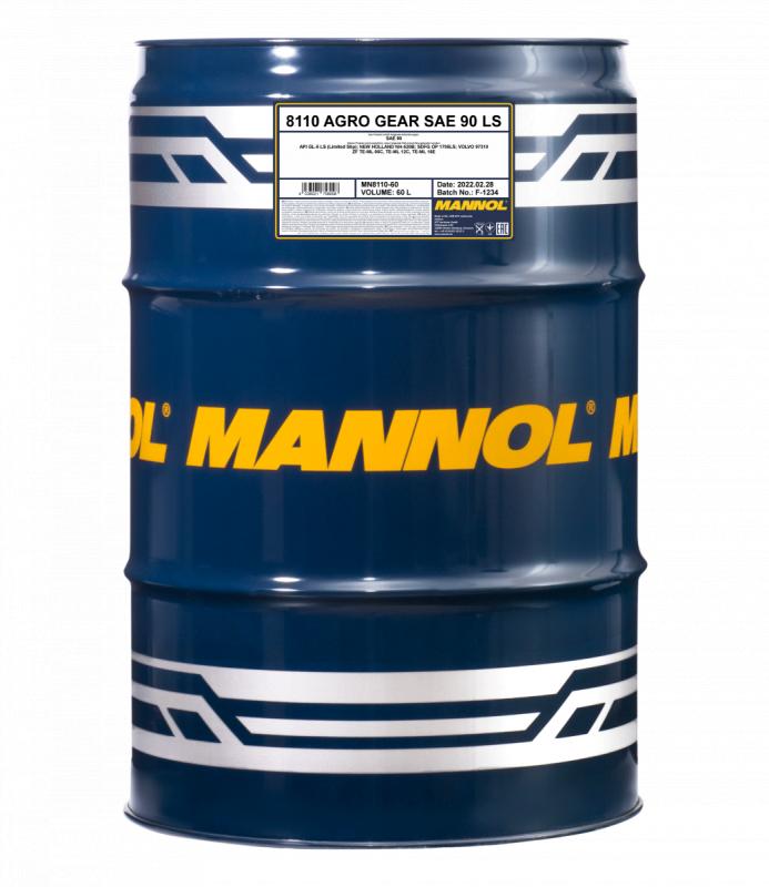 8110 MANNOL AGRO GEAR 90 LS 208 л. Трансмиссионное масло