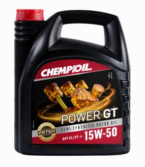 9503 CHEMPIOIL POWER GT 15W50 4 л. Полусинтетическое моторное масло 15W-50