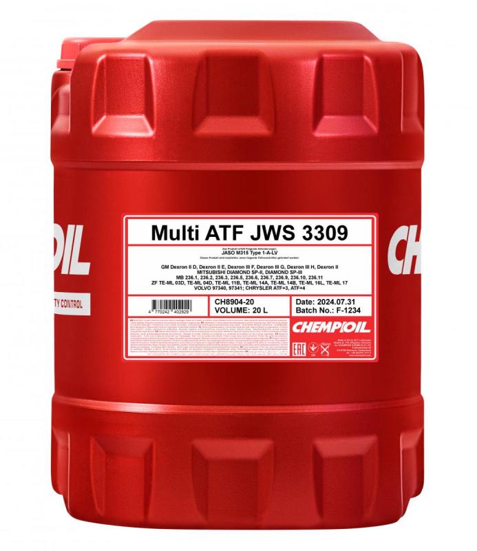 8904 CHEMPIOIL MULTI ATF 20 л. Синтетическое трансмиссионное масло для АКПП, ГУР