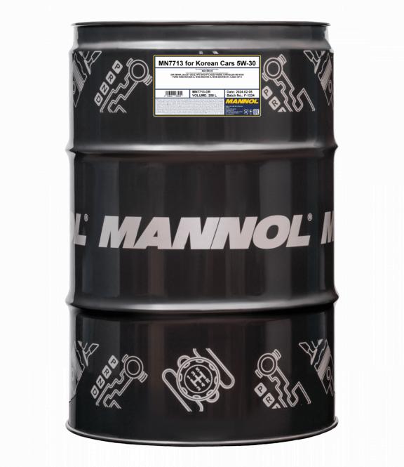 7713 MANNOL FOR KOREAN CARS A5/B5 5W30 208 л. Синтетическое моторное масло 5W-30