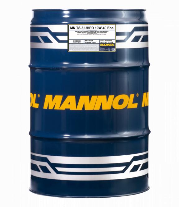 7106 MANNOL TS-6 UHPD ECO 10W40 208 л. Cинтетическое моторное масло 10W-40