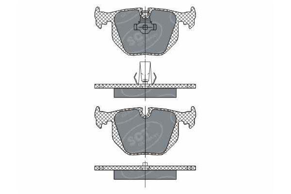 SCT SP 271 Тормозные колодки (комплект 4 шт.) SP271