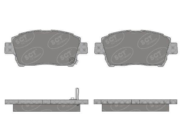 SCT SP 656 Тормозные колодки (комплект 4 шт.) SP656