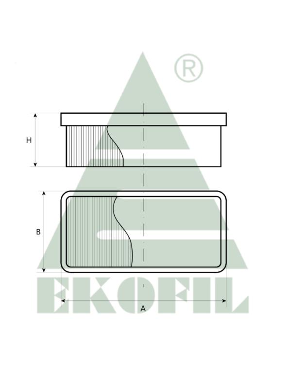 EKO-01.601/1 EKOFIL Воздушный фильтр (комплект) EKO01601/1