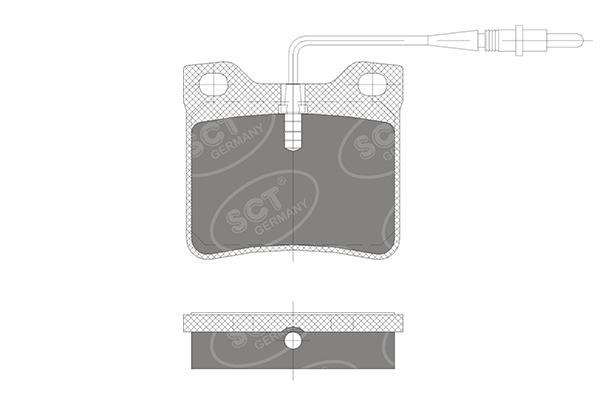 SCT SP 294 Тормозные колодки (комплект 4 шт.) SP294