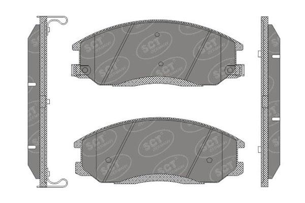 SCT SP 649 Тормозные колодки (комплект 4 шт.) SP649